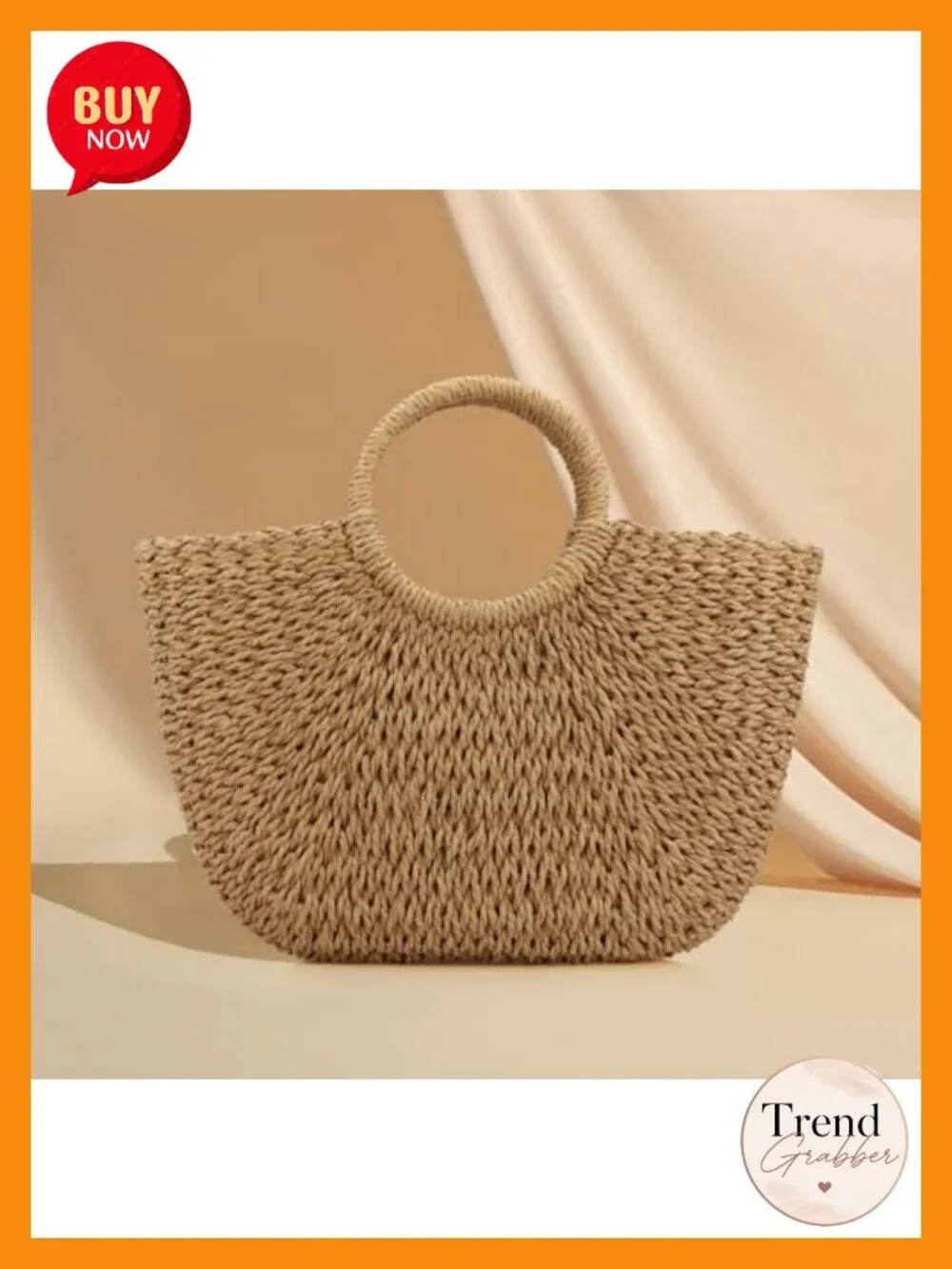 Hand Woven Straw Hobo Bag Large Tote Beach Travel Purse